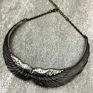 Silver Angel Wings Necklace